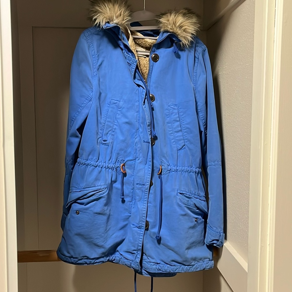 GAP Faux Fur Trimmed Hooded Parka women - M